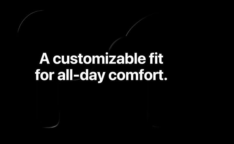 Customizable Fit for all day comfort