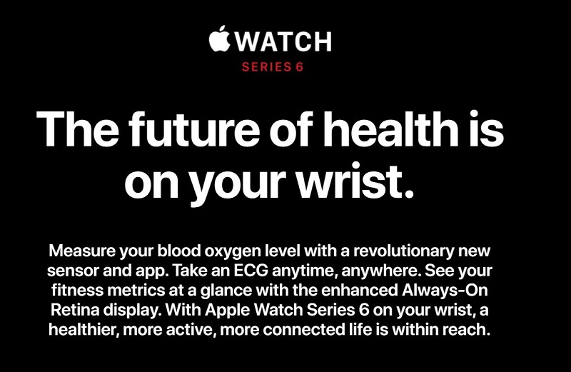 Apple Watch Series 6 40mm Improved Health Monitoring Systems