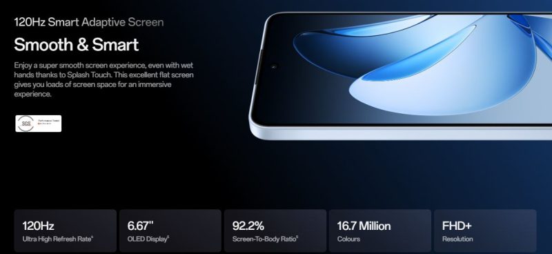 Oppo Reno 13F 4G- Display