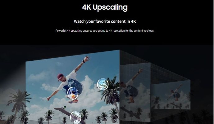 Samsung 50 Inch DU7010- 4K upscaling