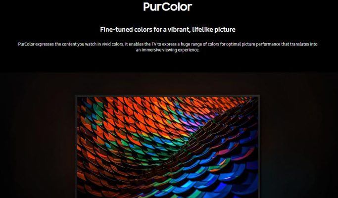Samsung 50 Inch DU7010- PurColor technology