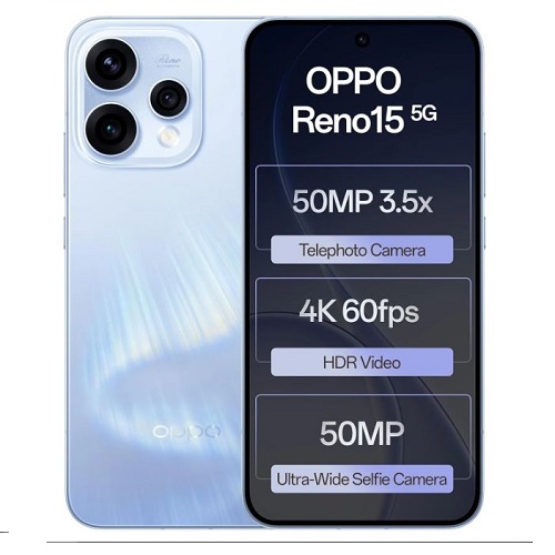 OPPO Reno15 5G-Aurora Blue