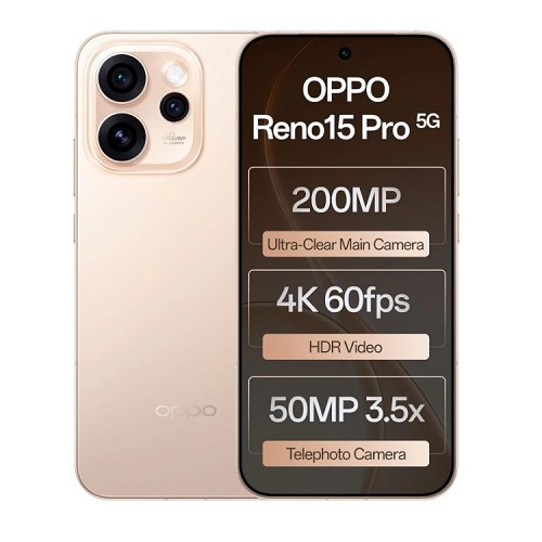 OPPO Reno15 Pro 5G- Sunset Gold