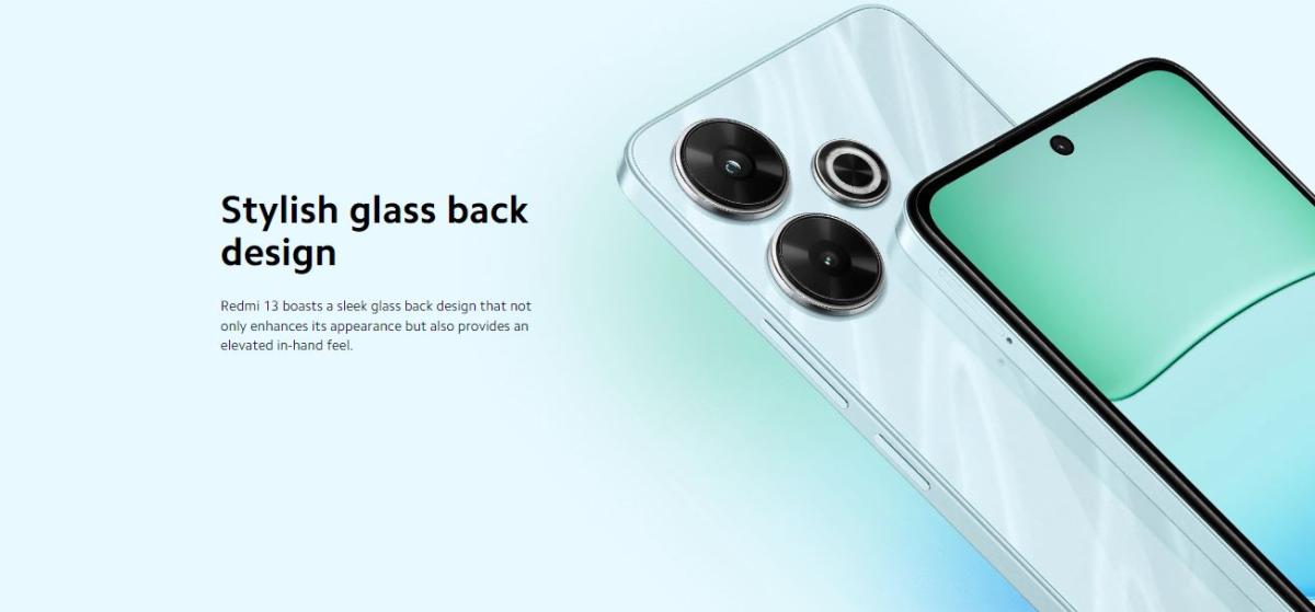 Redmi-13-Stylish-Glass-back