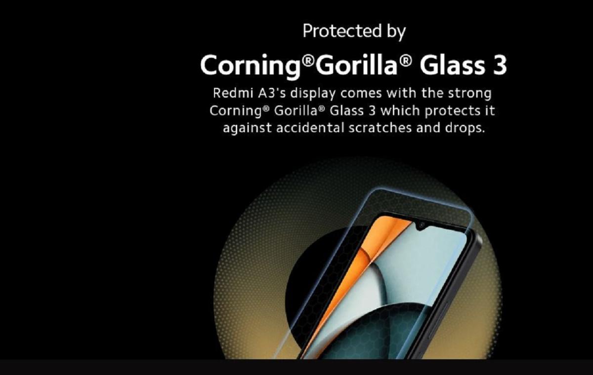 Redmi-A3-Corning-Gorilla-Glass-3