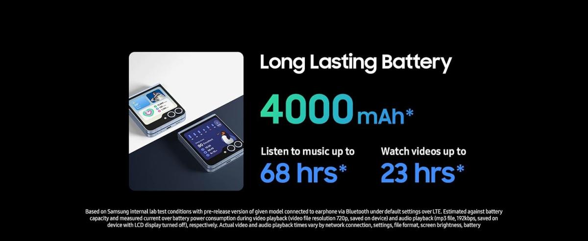 Samsung-Galaxy-Z-Flip-6-Long-lasting-battery