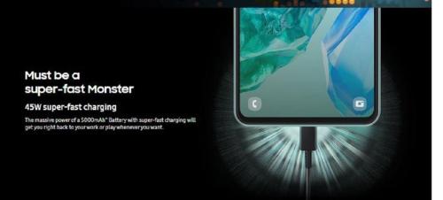 Samsung-Galaxy-M55-super-fast-charging