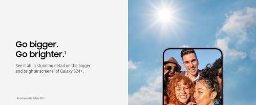 Samsung Galaxy S24 Plus Big Bright Screen