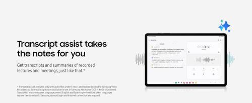 Samsung-Galaxy-Tab-S9-Plus-Transcript-assist
