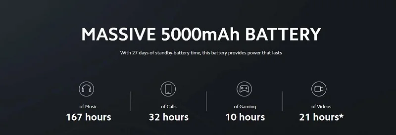 Massive 5000mA H Battery