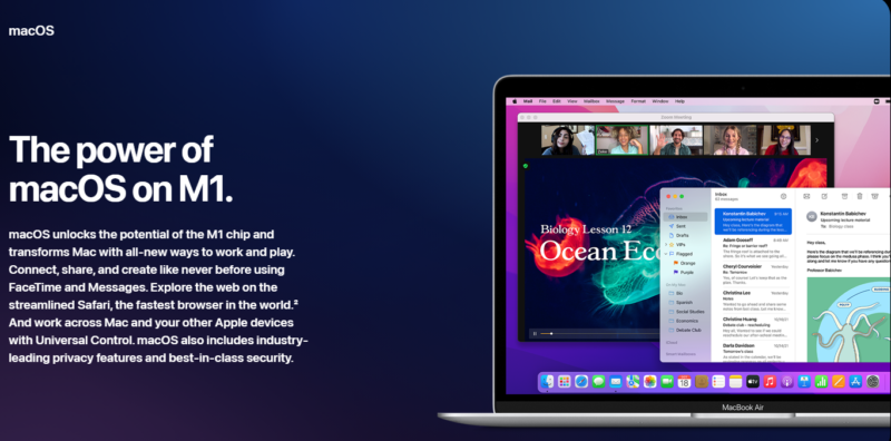 macbook air macos