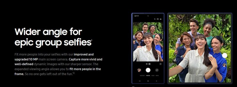 Samsung Galaxy Z Fold 7-Selfie camera