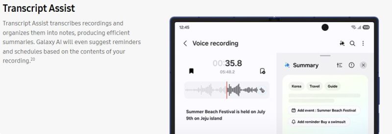 Transcript live
