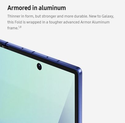 Samsung Galaxy Z Fold 7- Armor Aluminum Frame