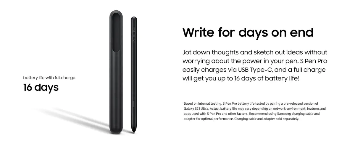 Galaxy-S-Pen-Pro-Long-battery-life